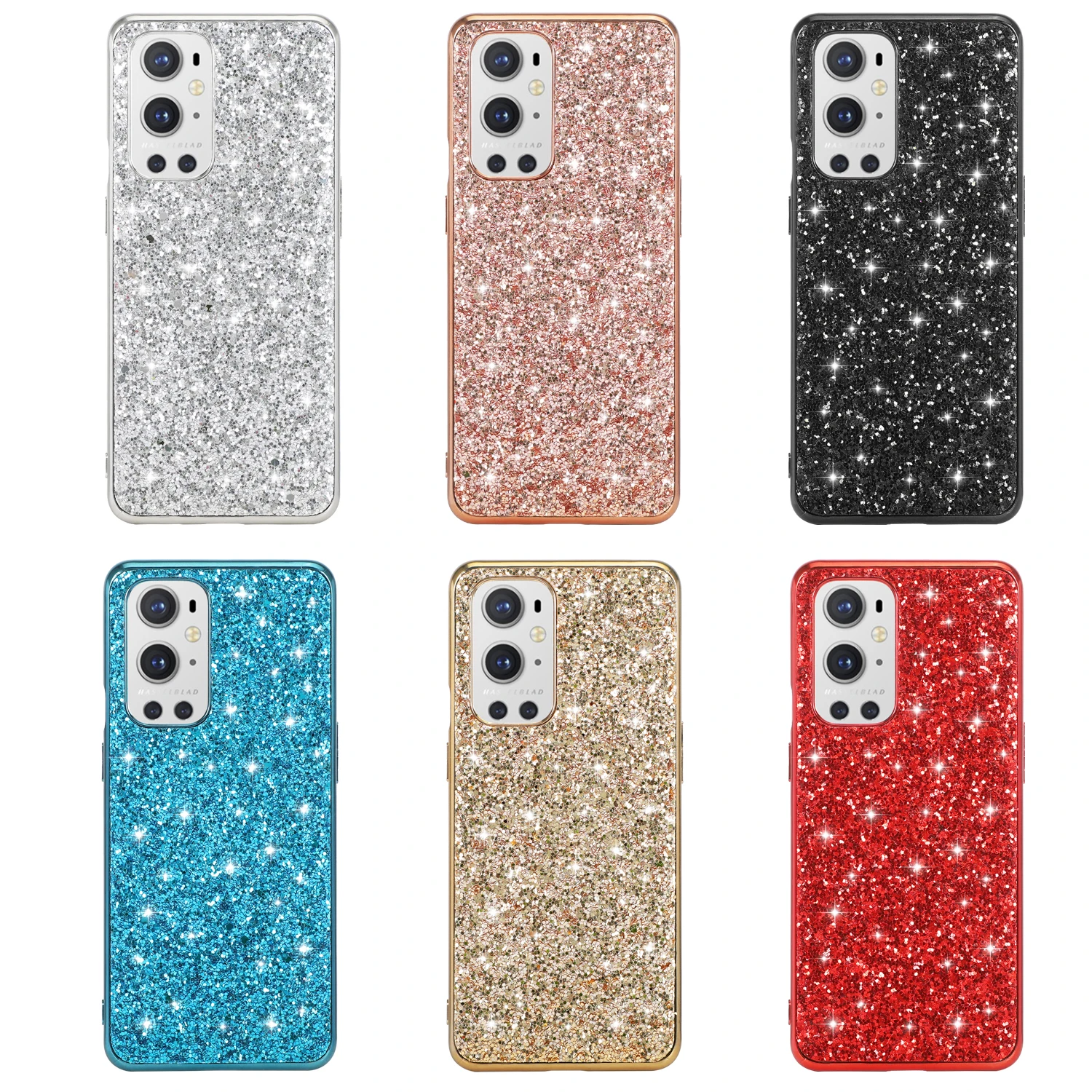 Para OnePlus 9 8 Pro 8t funda de lujo dura PC brillante brillo funda protectora trasera delgada para One Plus Nord N10 N100 Oneplus9