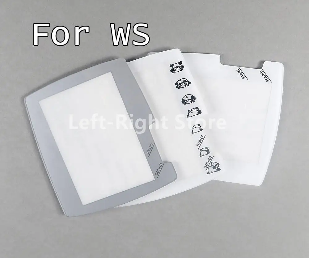 20 piezas de repuesto de plástico blanco para BANDAI Wonder Swan Color para Protector de lente de pantalla de plástico WS