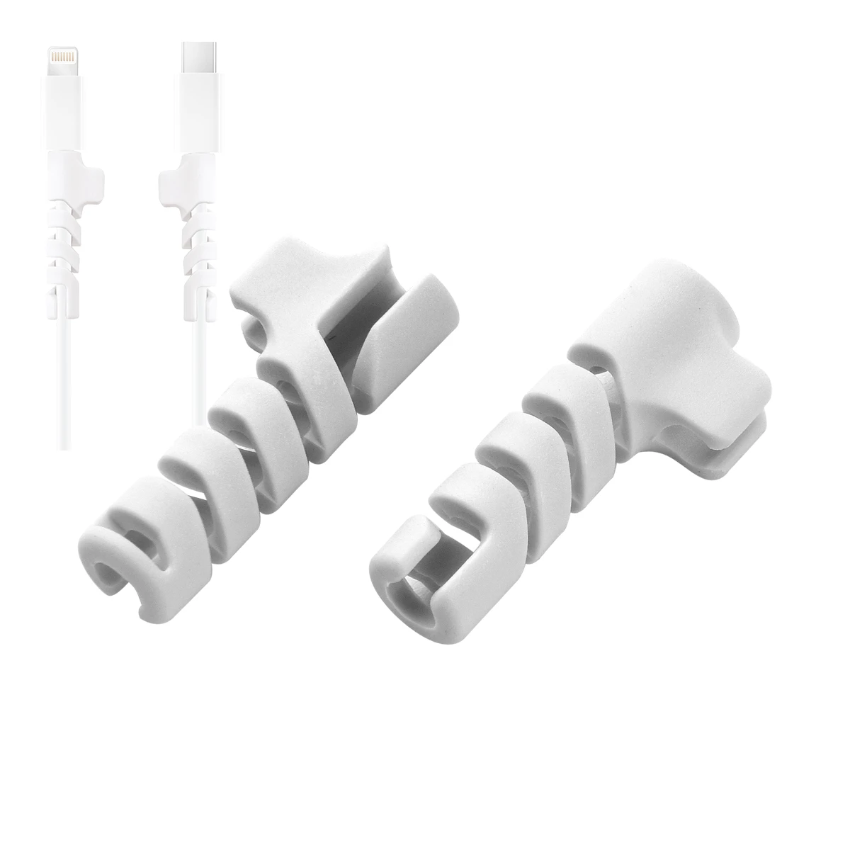 Funda protectora para Cable de datos en espiral, para Apple X, Huawei, Macbook VIVO, XIAOMI OPPO, organizador de cables de carga