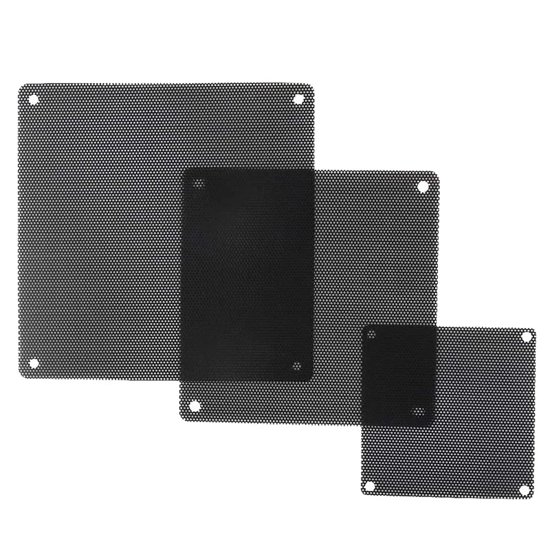 Cubierta de malla de PVC para ordenador, carcasa antipolvo para ventilador de PC, 4cm, 5cm, 6cm, 8cm, 9cm, 12cm, 14cm, 5 unidades - imagen 3