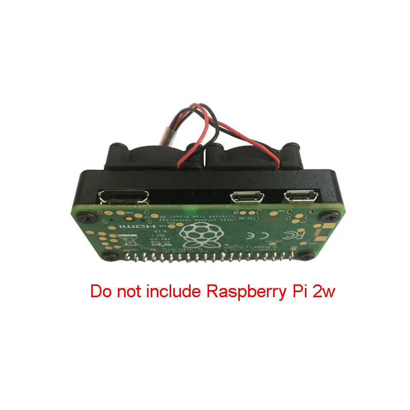 Disipador térmico de aluminio Raspberry Pi Zero 2W 2 W PI0 con ventiladores dobles - imagen 4