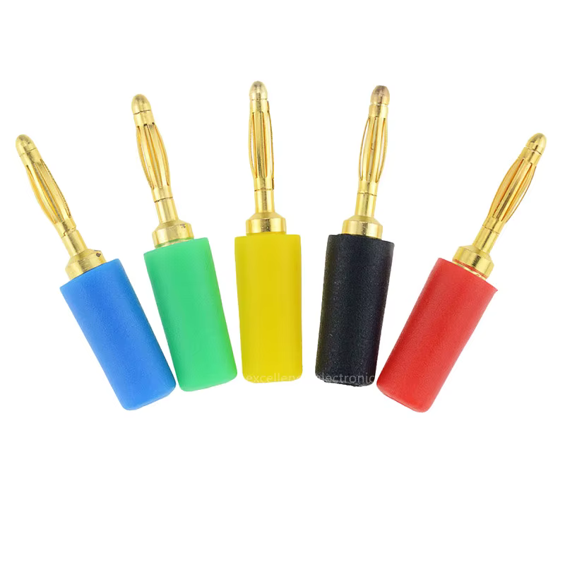 Conector Banana Dorado 2mm – Amplificador Altavoz - imagen 5