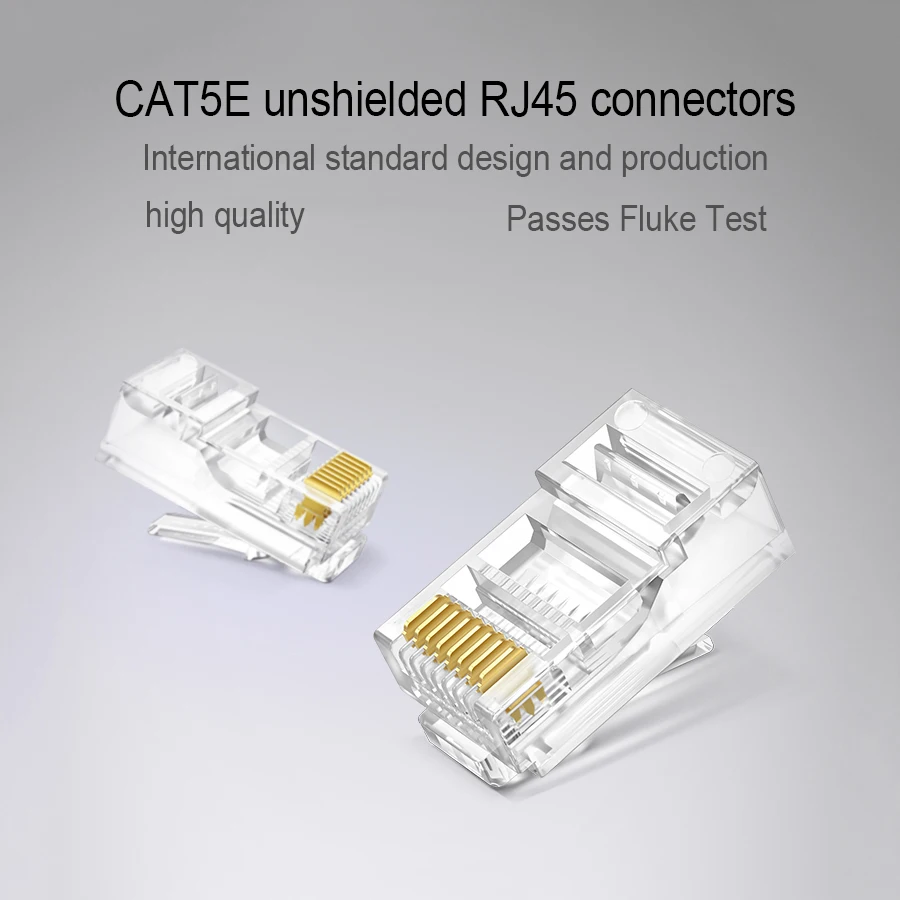 Conector RJ45 UTP Cat5e – 8P8C Modular Ethernet Sin Blindaje - imagen 2