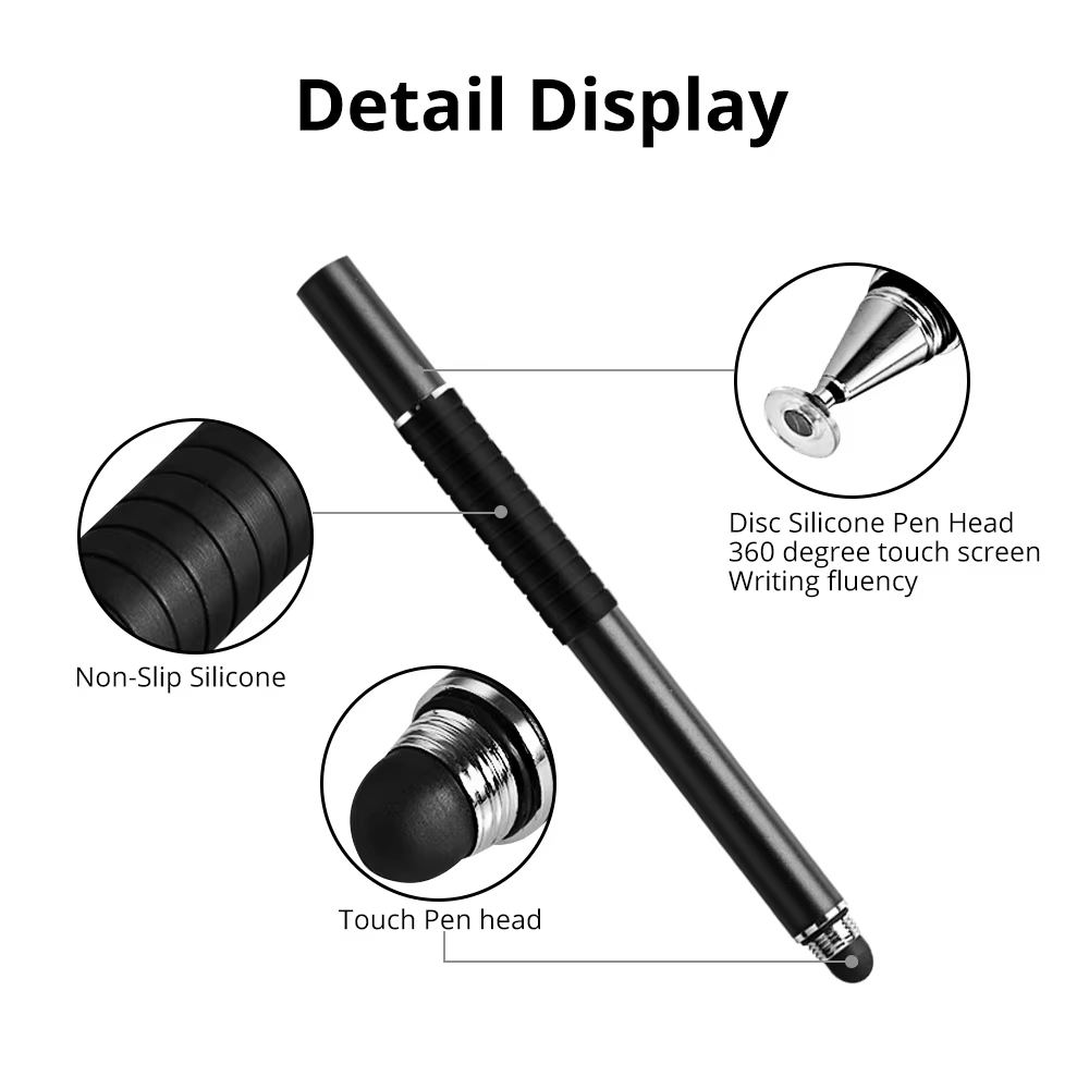 FONKEN-lápiz Stylus Universal 2 en 1 para tableta, pantalla capacitiva, Caneta táctil, para iPad Pro, teléfono inteligente, Android - imagen 5