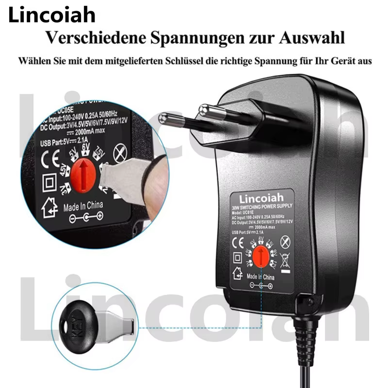Adaptador Universal AC/DC Ajustable para Cámara y Tiras LED - imagen 3