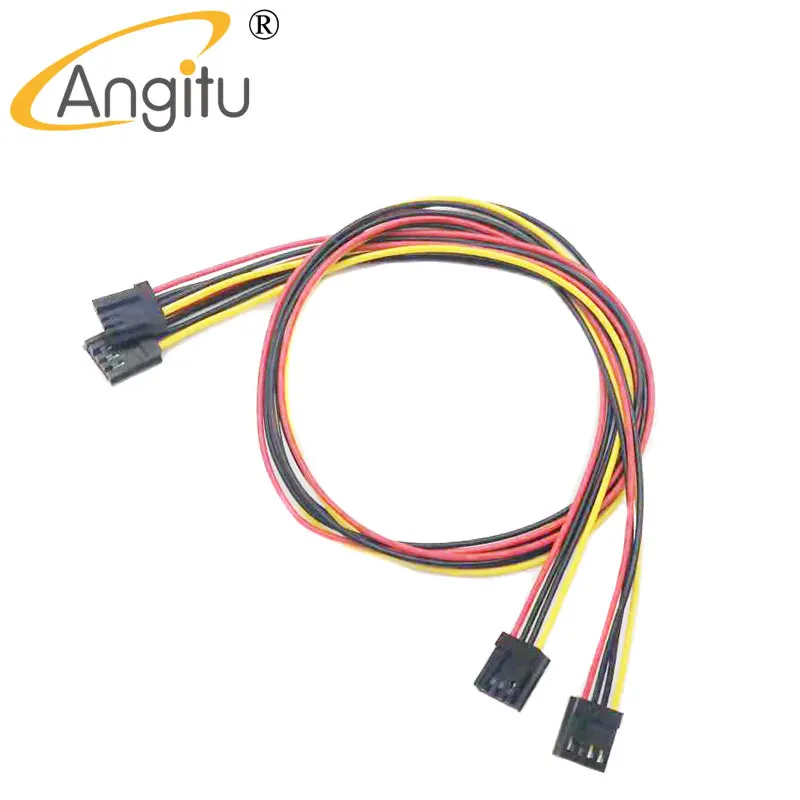 Angitu ITX FDD disquete 4 pines hembra a 4 pines hembra pequeño convertidor de 4 pines cables de fuente de alimentación Cable 1pc-30CM 50CM - imagen 3