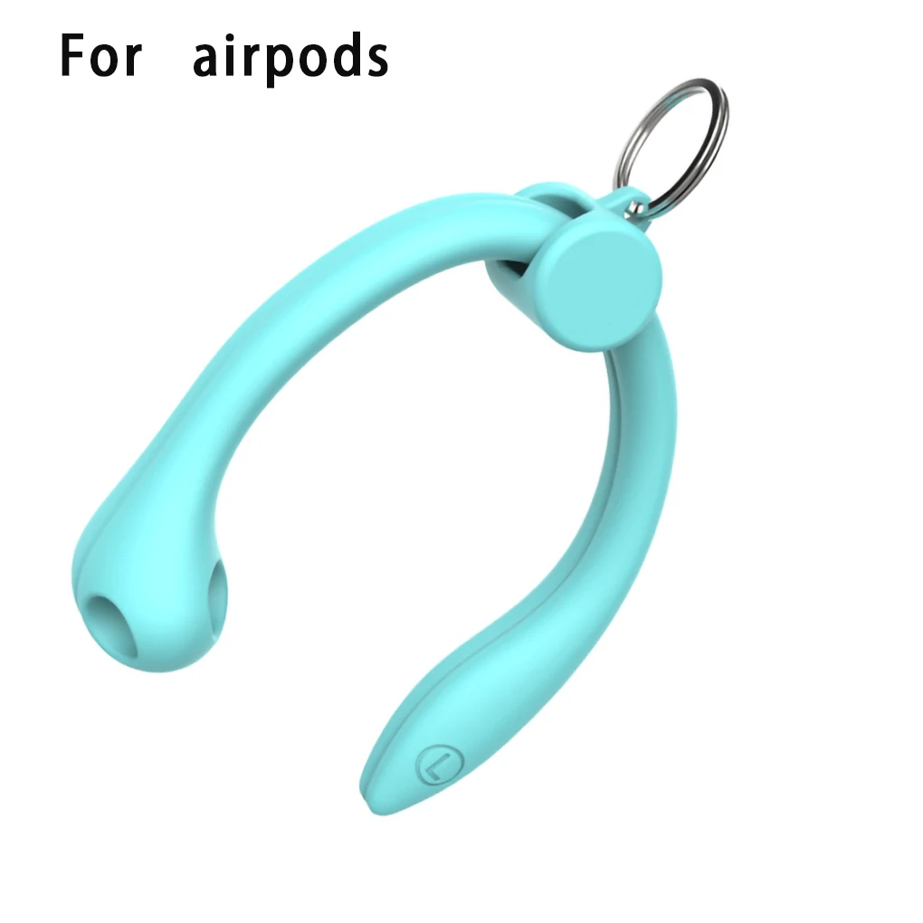 Gancho de silicona para auriculares, gancho portátil para la oreja, soporte para AirPods, 1 par
