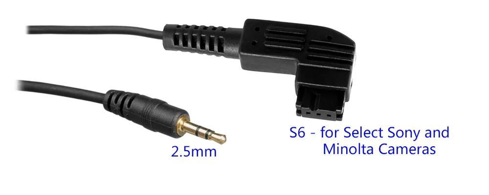 AODELAN-Cable de liberación de obturador remoto, SRC-S6 para Sony A100, A200, A300, A350, A500, A550, A560, A580, A700, A850, A900, A33, 2,5mm - imagen 3