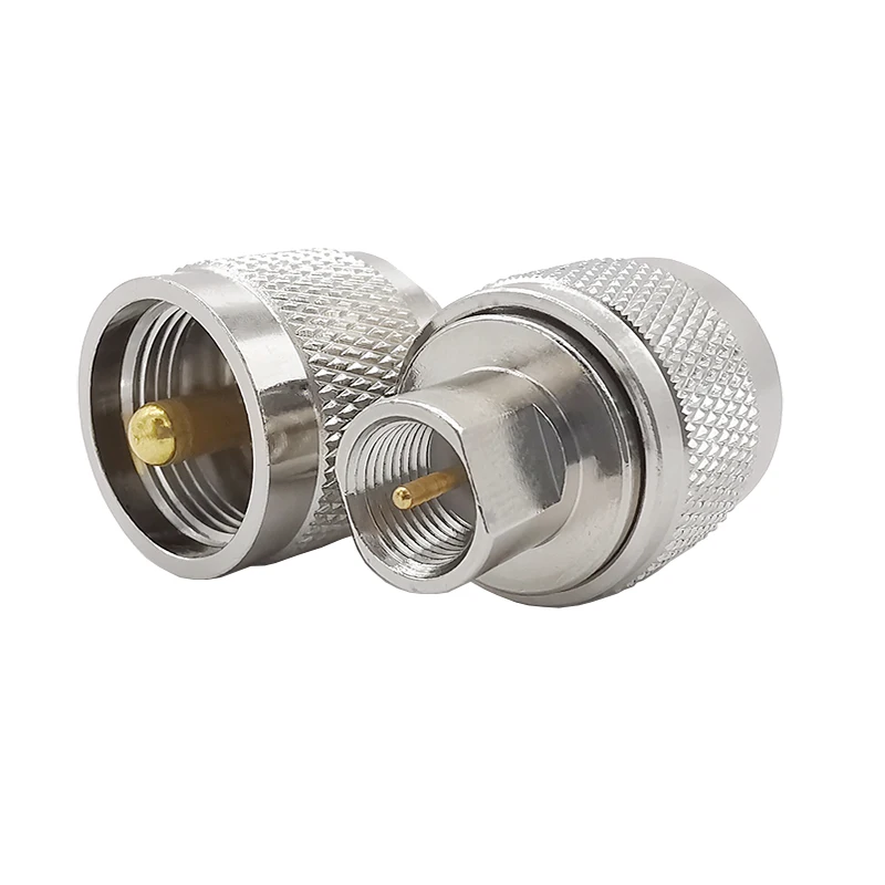 Conector de enchufe macho a macho FME, adaptador Coaxial RF recto para antenas de Radio CB Ham, 1 piezas, UHF, PL259, PL-259
