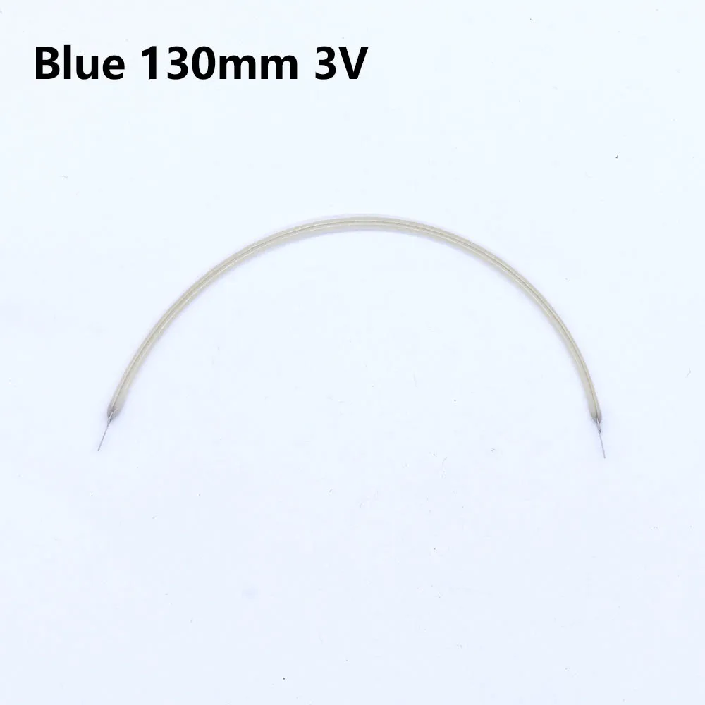 10 Uds. Accesorios de bombilla Edison Retro de 24V filamento de 3V 130mm lámpara incandescente de reparación DIY bombilla de filamento decoración del hogar rojo verde - imagen 3