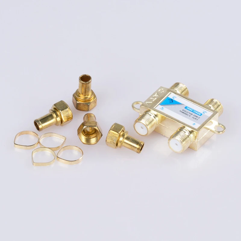 Divisor señal TV satelital 4 salidas coaxial