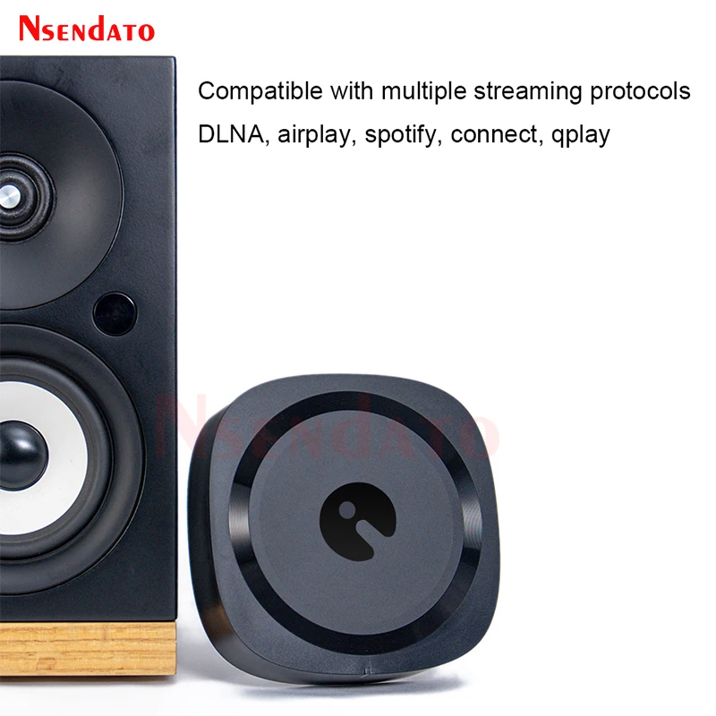 Audiocast AMP80 BT5.0 receptor amplificador estéreo inalámbrico para múltiples habitaciones con Coaxial analógico Aux RJ45 para Spotify Airplay DLNA Tidal - imagen 5