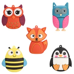 Pendrive USB Memoria Animales Abeja Zorro Búho Antirrayas