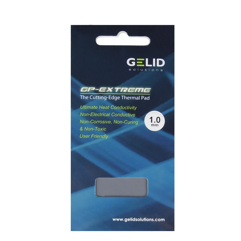 GELID GP-EXTREME almohadilla térmica de borde de corte 80X40mm 0,5/1,0/1,5/2,0/3,0mm 12W/MK para refrigeración por disipador térmico GPU de CPU portátil - imagen 5