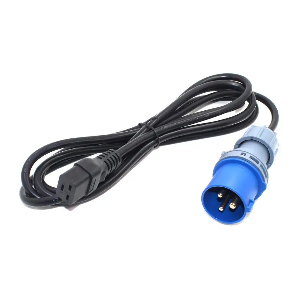 Enchufe IEC316P6 a Cable de alimentación IEC320 C19, Cable de extensión Industrial de alta resistencia, convierte el 316C6 a C20 H05VV-F, calibre de 1,5mm, 16A - imagen 2