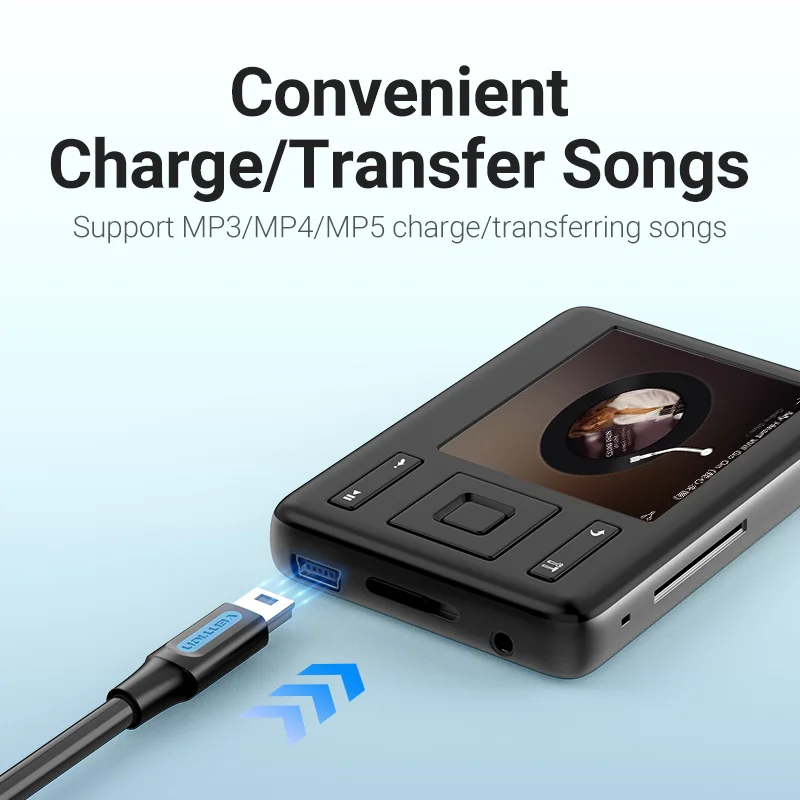Vention Minicable USB Carga Rápida 2.0 para Cámaras y Dispositivos - imagen 2