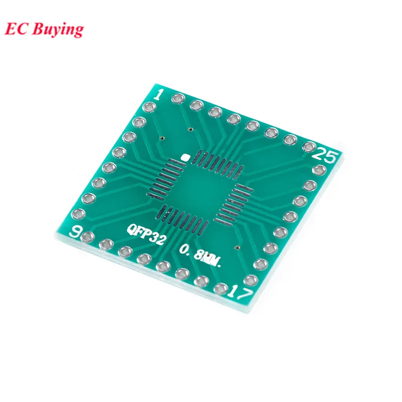 20 piezas/5 unidades LQFP32 SSOP32 FQFP32 TQFP32 adaptador de placa de transferencia PCB Pinboard SMD a DIP32 DIP Pin placa de prueba IC toma de paso de 0,8mm - imagen 3