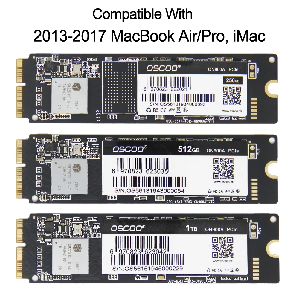SSD para MacBook Air A1465 A1466 – Unidad Estado Sólido 256GB