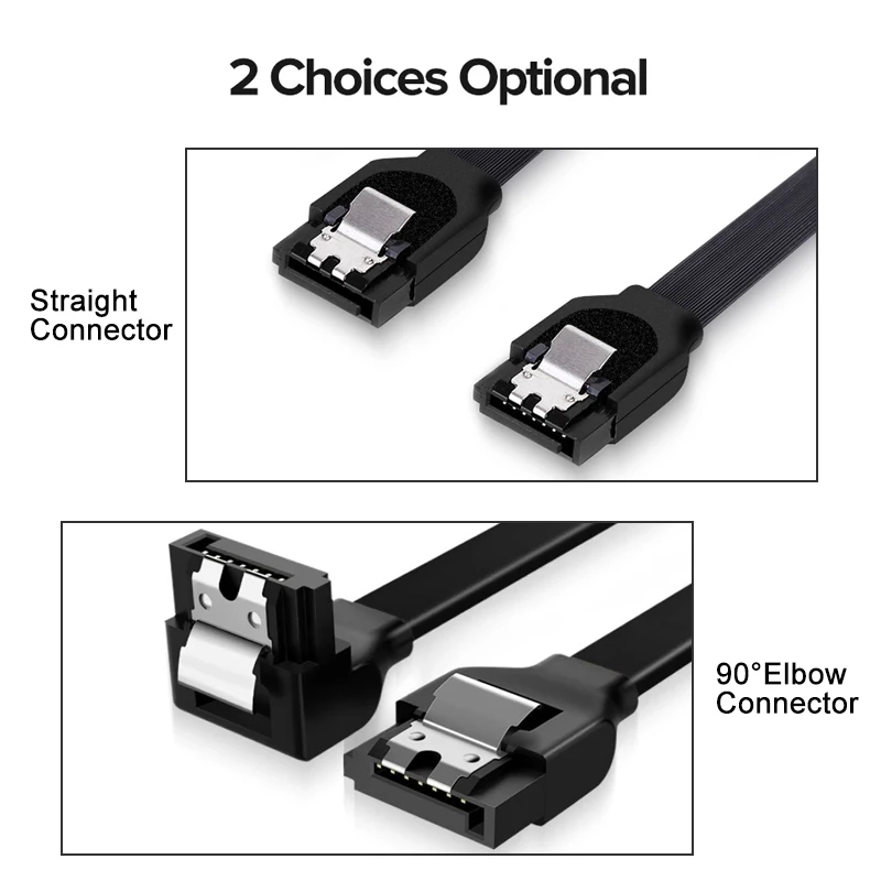 Cable SATA 3,0 a disco duro SSD HDD Sata III, adaptador de Cable de datos de 8 pines 6 GB/s, doble canal, Cable de transmisión de señal estable - imagen 5