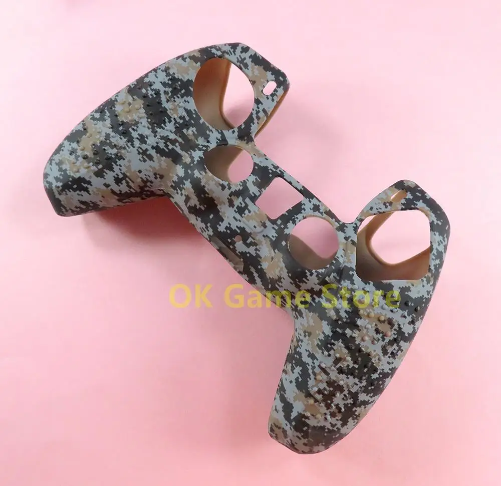 1 pzas/lote funda de silicona cubierta de goma de Gel suave para Playstation5 PS5 funda de piel con impresión por transferencia de agua para accesorios de juego PS5 - imagen 3