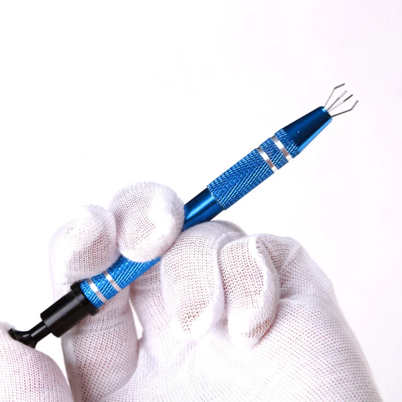 Pinzas para teclado mecánico, herramienta lubricante, cepillo, interruptor, extractor, soporte recolector de vástago, garra IC para Cherry Kailh Gateron TTC Candy Switch - imagen 4