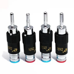 Conectores Banana Macho Bañados en Rodio 8mm – Hi-Fi Audio