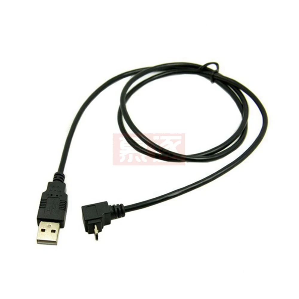 Cable conector de carga de datos USB Micro USB macho a USB macho de 90 grados en ángulo arriba, abajo, izquierdo y derecho, 25cm para tableta, 5 pies, 1m