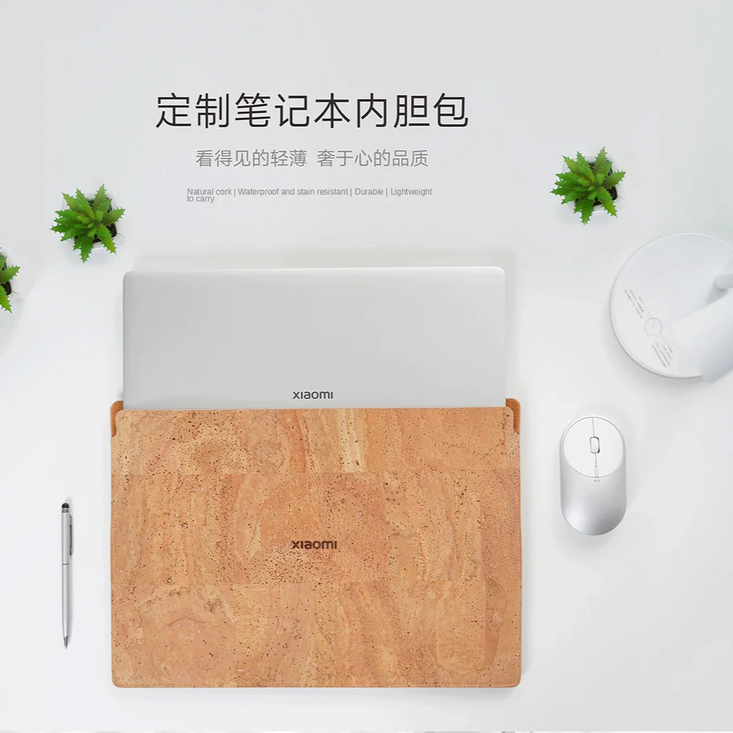 Xiaomi Mijia-funda de corcho para ordenador portátil, bolsa de transporte para RedmiBook Pro de 15 pulgadas, 13,3, 14 y 15 pulgadas - imagen 3