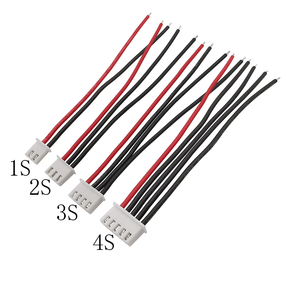 5 uds JST-XH 2,54mm paso 1/2/3/4/5/6/7S Cable equilibrador 22AWG silicona RC Lipo batería equilibrador cargador enchufe conector de Cable - imagen 2