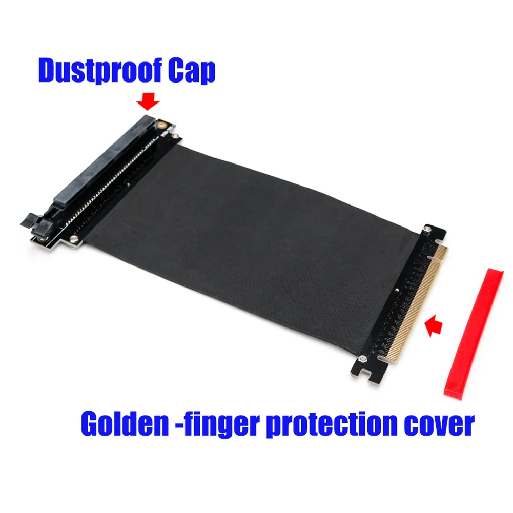 Tarjeta elevadora de Cable Flexible PCI Express PCI-E3.0, adaptador de puerto de extensión de alta velocidad, tarjeta gráfica de vídeo, Cable de extensión para chasis, 16X - imagen 2