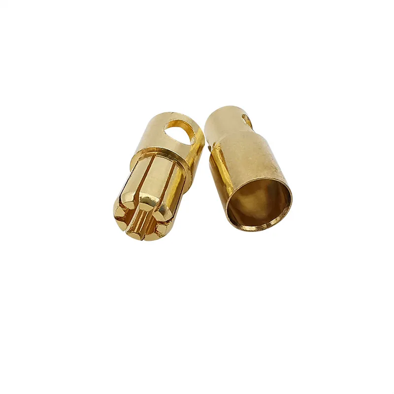 Conector de enchufe Banana de bala chapado en oro para batería RC, modelo ESC, 5mm, 6mm, 8mm, 1 par - imagen 5