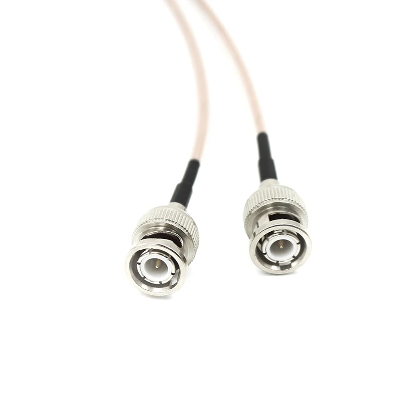 2 uds Cable RG316 conector macho SMA a enchufe macho puente Coaxial RF Cable en espiral 100CM
