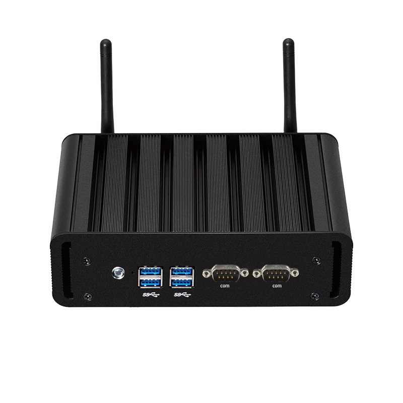 Fanless Industrial Mini PC Intel Core i7-4600U 2x COM RS232 RS485 2x Gigabit Ethenret HDMI VGA 4x USB3.0 WiFi Windows 10 Linux - imagen 2