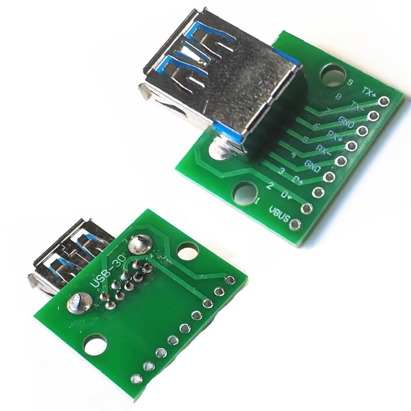 Conector USB-A Hembra 3.0 PCB – Montaje 2,54mm - imagen 4