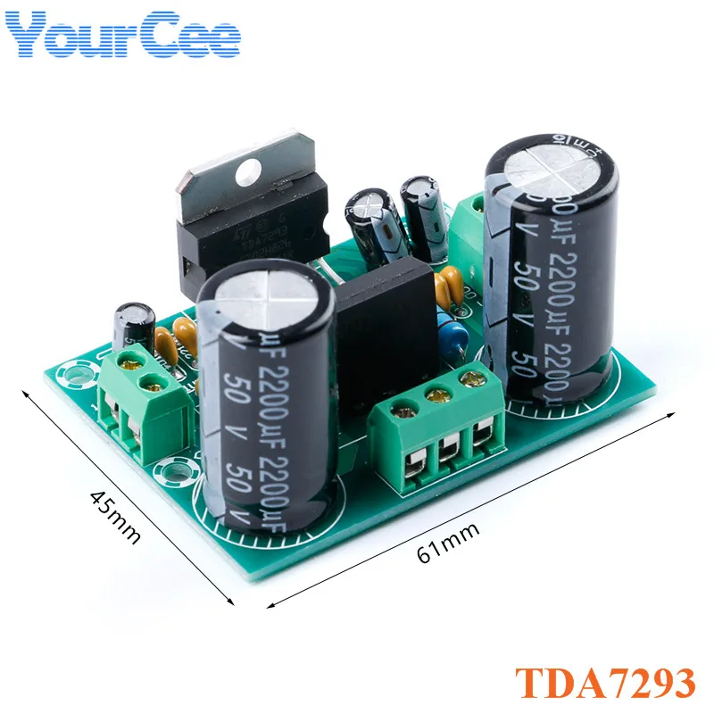 Placa amplificadora Mono de Audio Digital de alta potencia TDA7293 100W AC 12V-32V módulo de amplio voltaje de un solo canal DIY TDA7294 TDA7265