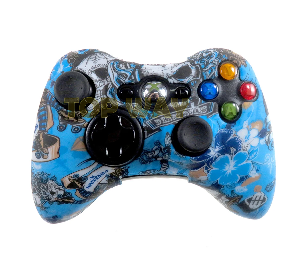 1 Uds. Para Microsoft Xbox 360 controlador inalámbrico/con cable funda protectora de goma de silicona accesorios de juego de piel - imagen 3