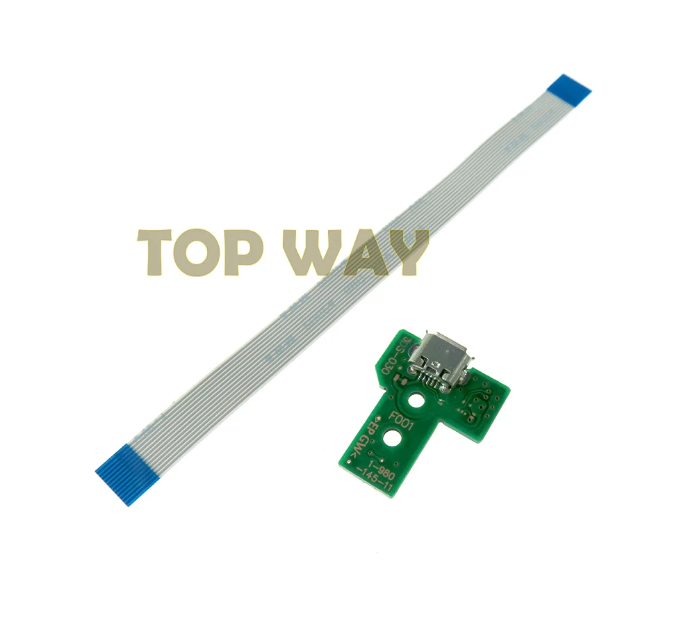10 juegos para Sony Playstation 4 PS4 Pro controlador placa de carga USB circuito JDS-001 011 030 040 050 055 con Cable de cinta - imagen 3