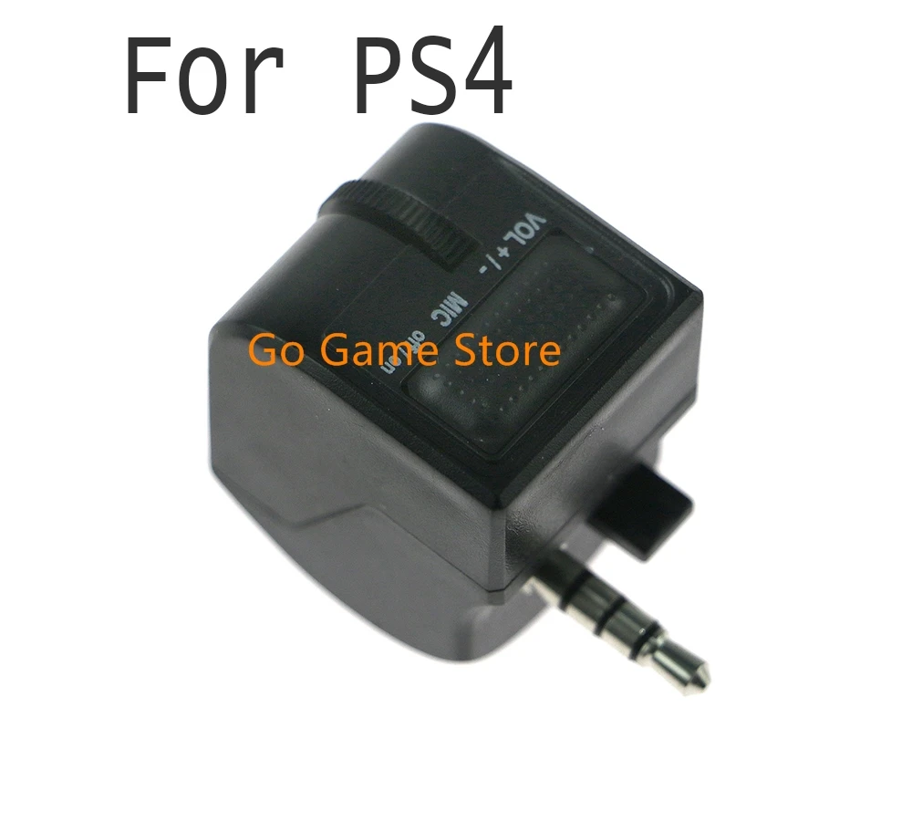10 Uds. Para Sony Ps4 Gamepad adaptador de auriculares Control de volumen interfaz de Audio adaptador de auriculares y micrófono - imagen 2