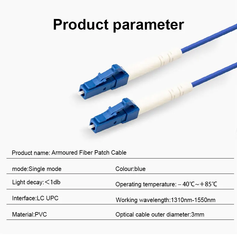 ONTi Cable Fibra Óptica FTTH LC UPC Interior Grado Industrial - imagen 2