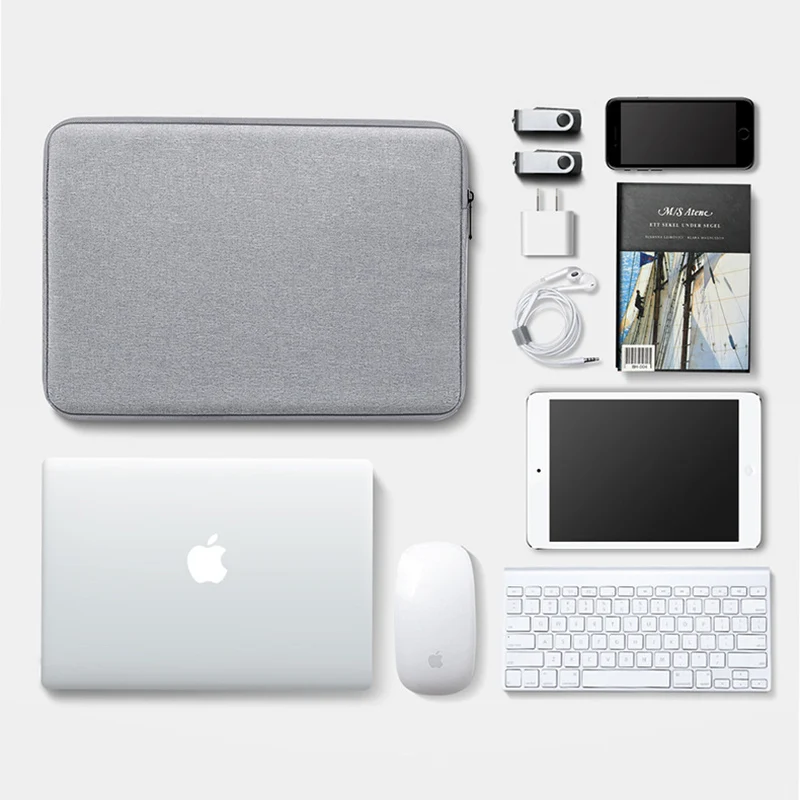 Funda para portátil de 13,3, 14, 15,6 pulgadas, bolsa de transporte de viaje para Macbook Air Pro, funda a prueba de golpes de 14 pulgadas para hombres y mujeres - imagen 4