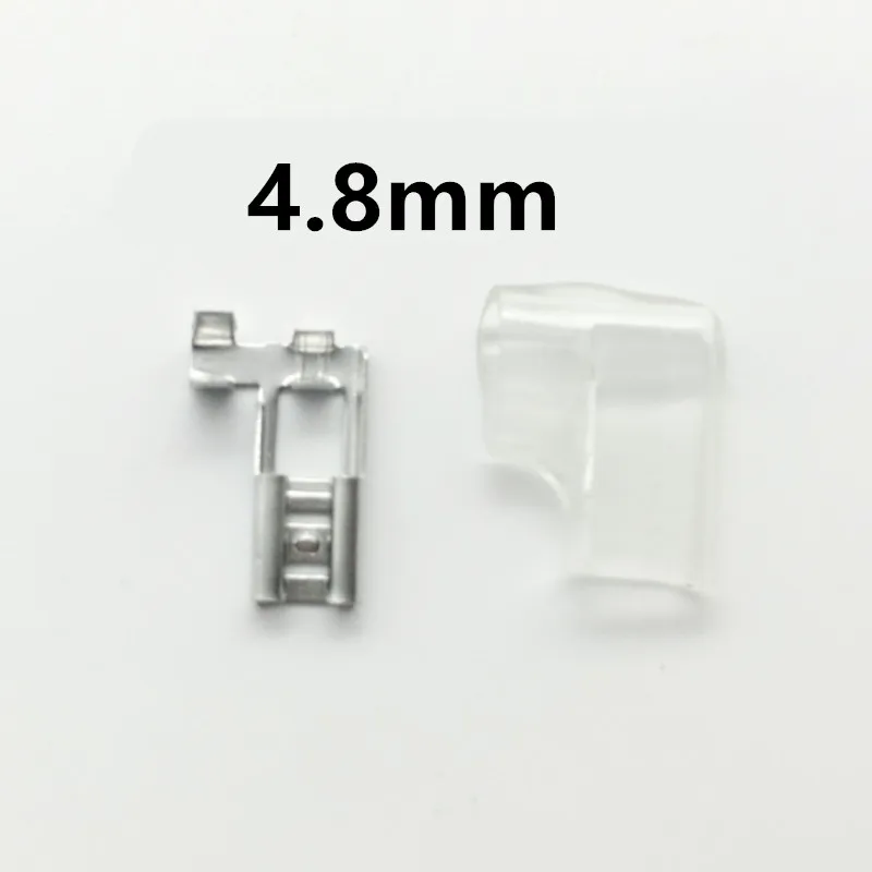 Juego de terminales engarce tipo L, Conector pala + cubierta, Bandera ángulo recto, 40 piezas, 4,8mm, 6,3mm, 20 unidades - imagen 3