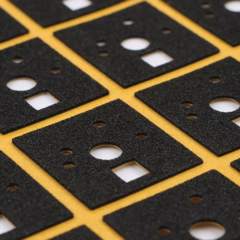 Junta de enchufe caliente para eje de teclado mecánico, película PORON, Material EVA PE, ajuste de teclas grandes, 120 unids/paquete - imagen 4