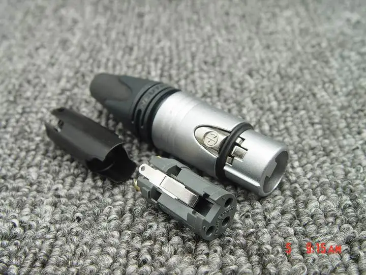Original Neutrik NC3FXX-he NC3MXX-HE enchufe XLR macho/hembra chapado en oro de 3 polos Chapado en cromo de terciopelo resistente a la temperatura - imagen 5