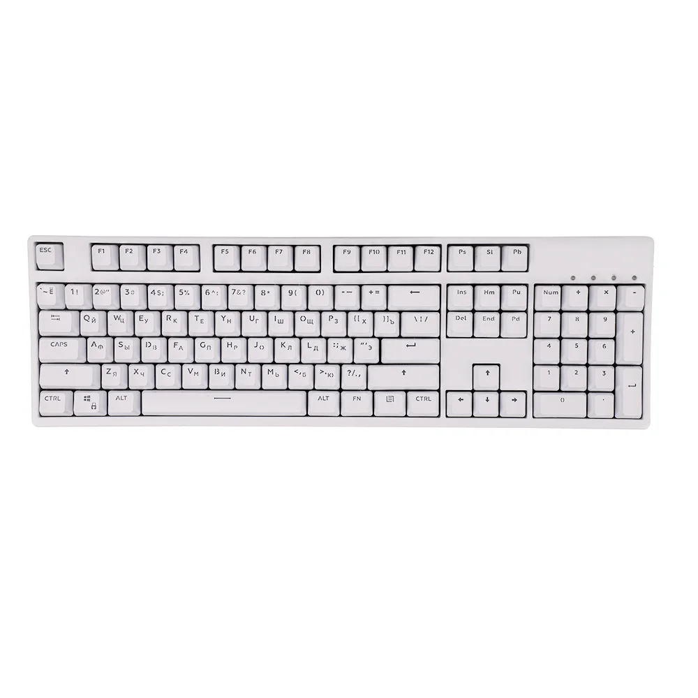 Teclas de teclado mecánico, perfil OEM, diseño ruso, alemán, árabe, ABS transparente, 104 teclas para GK61, Anne Pro 2 - imagen 4