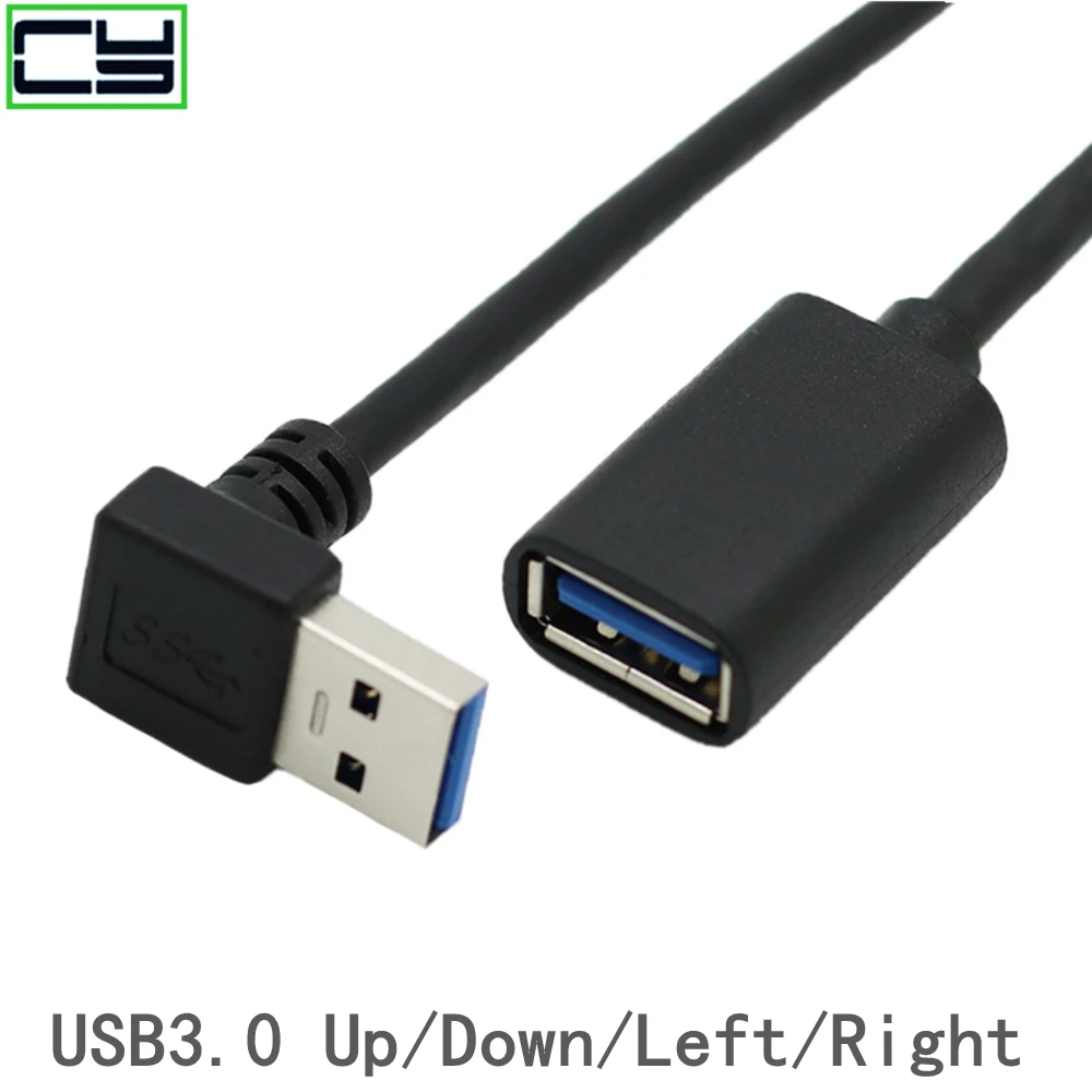 Cable USB 3,0 macho a hembra, extensor de supervelocidad de 0,3 m, macho a hembra, para ordenador, portátil y PC