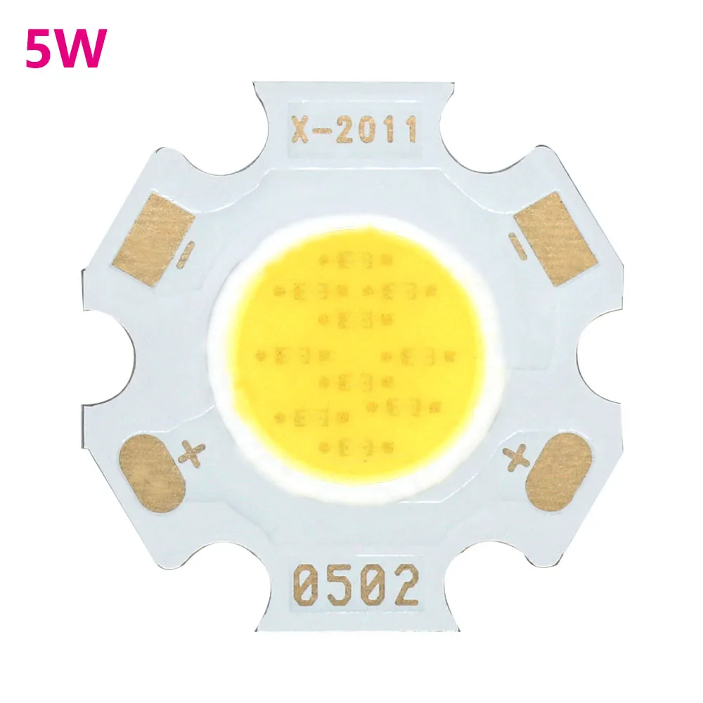 5 uds COB LED 3W 5W 7W 10W Neutral blanco frío cálido 20mm Chips lámpara 300mA para foco Downlight accesorios de fuente de luz DIY - imagen 3