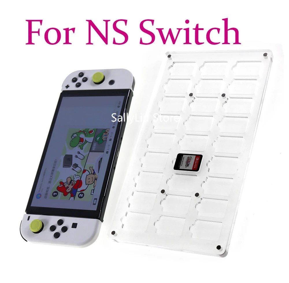 Estuche de almacenamiento de juegos para Nintendo switch, caja de cubierta de tarjeta magnética para switch lite, carcasa dura transparente acrílica para switch Oled - imagen 2