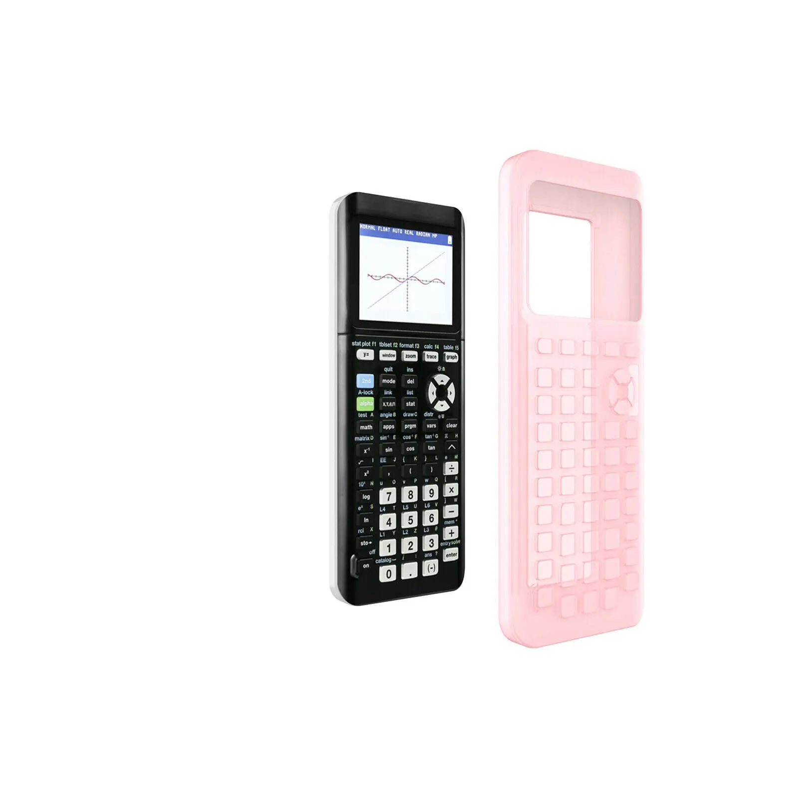 Funda de silicona opcional blanca/rosa/negra/azul para Texas Instruments TI-84 Plus CE calculadora gráfica - imagen 4