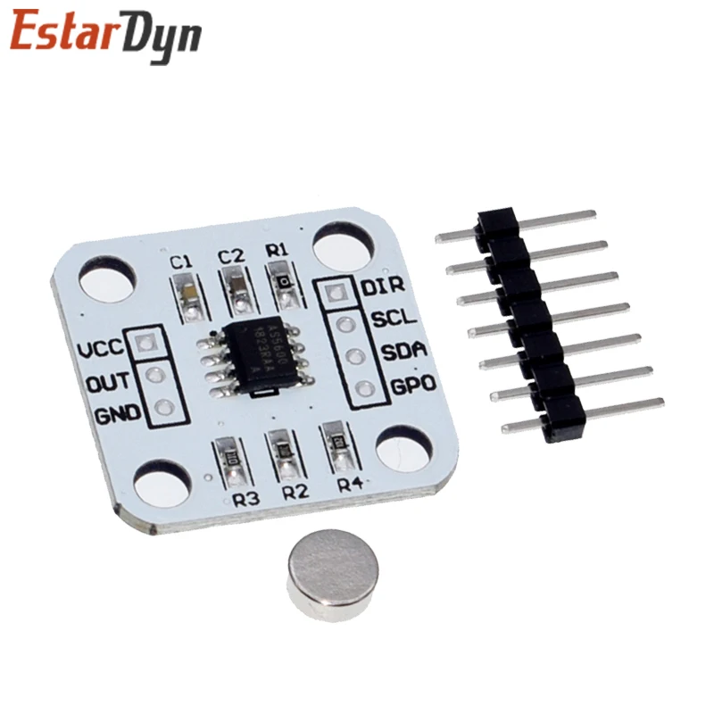 Codificador magnético AS5600, módulo sensor de medición de ángulo de inducción magnética, 12 bits, alta precisión - imagen 5