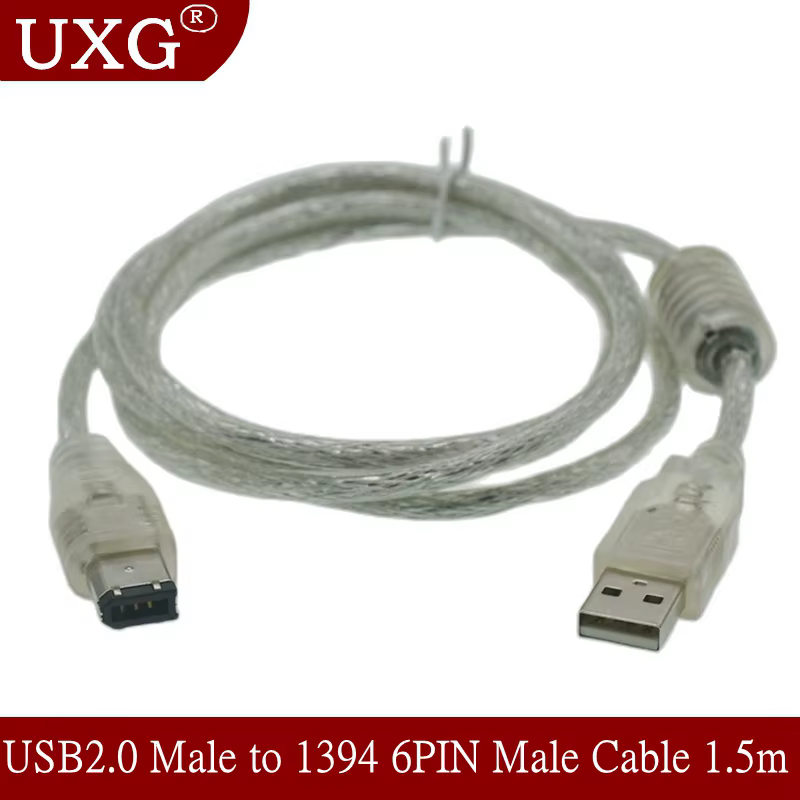 Cable adaptador FireWire 1394 a USB 2.0 - 6 pines